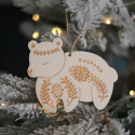 Décoration de sapin personnalisable "ours scandinave"