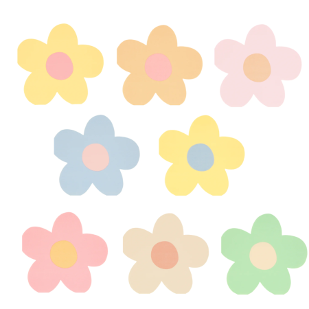 16 serviettes marguerites...