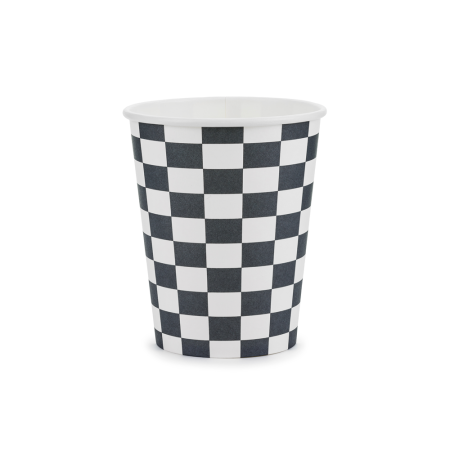 6 Gobelets Drapeau à damier