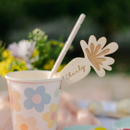 Marque place en bois...