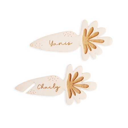 Marque place en bois...