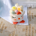 24 petits œufs décoratifs - 4 cm