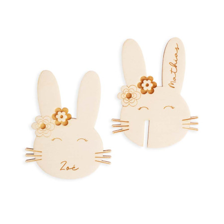 Marque place en bois...