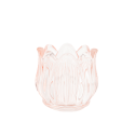 Vase ou bougeoir rose "tulipe" - 11 cm