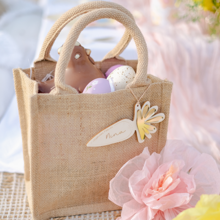 Panier de Pâques en jute...