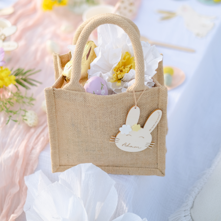 Panier de Pâques en jute...