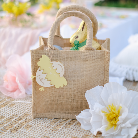 Panier de Pâques en jute...