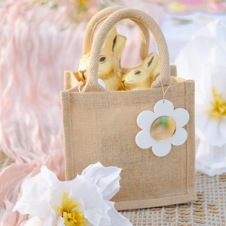 Panier de Pâques en jute...