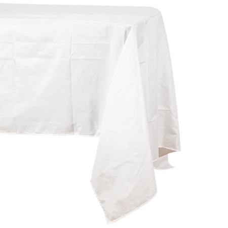 Nappe en tissu blanc - 240 cm