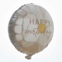 Ballon mylar happy birthday "marguerite nude" - 45 cm