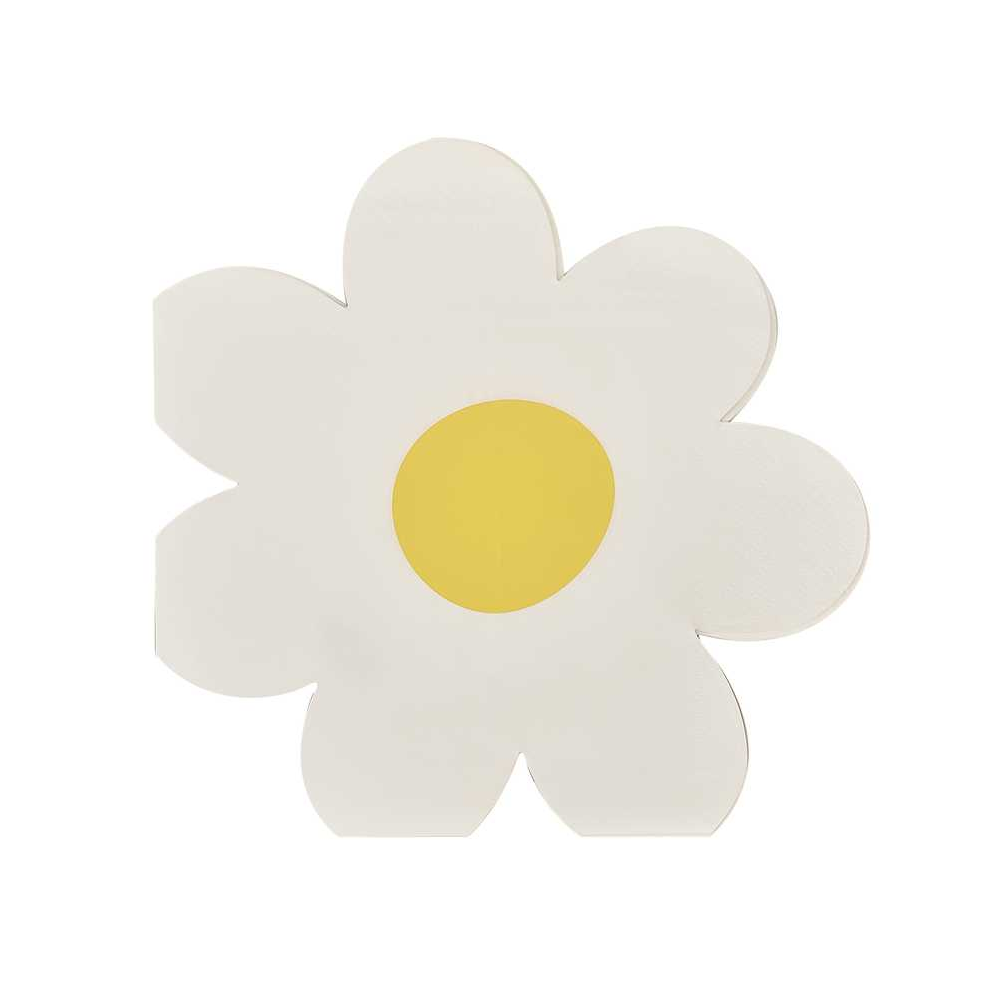 16 serviettes "marguerite nude" 16 cm