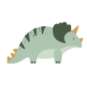 12 serviettes "dinosaures triceratops"