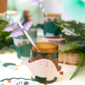 6 décorations de verre "dinosaures"