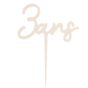 Cake topper plexiglas sable "1 an", "2 ans" ou "3 ans"