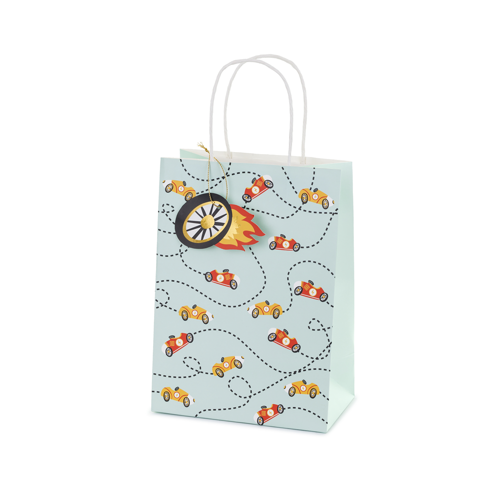 Sac cadeau "voiture de course"