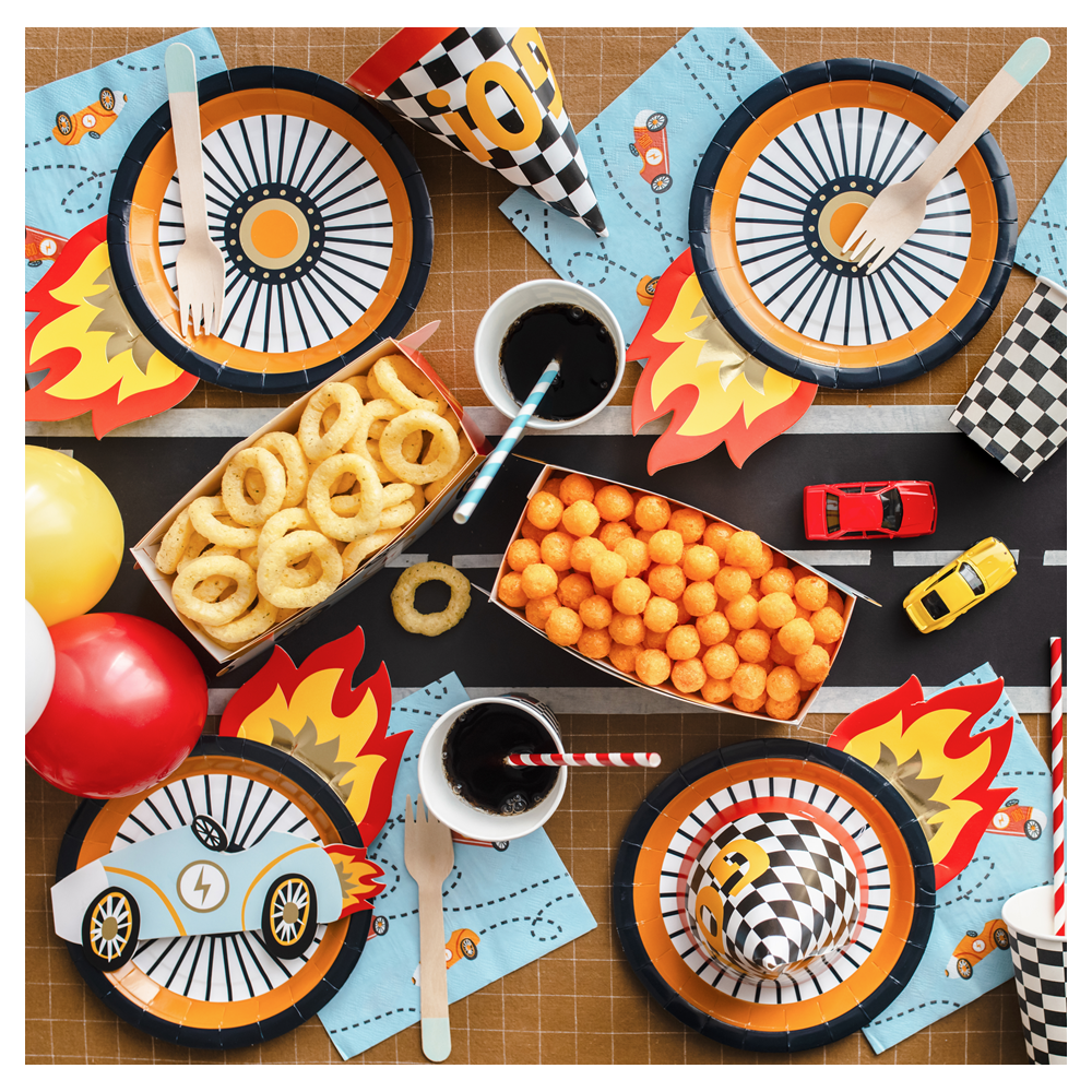 Anniversaire Voiture 20 Serviettes F1 - Anniversaire Thème Course - 33x33cm - Papier Double épaisseur La Formule 1