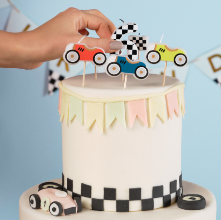 5 bougies "voiture de course"