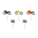 5 bougies "voiture de course"