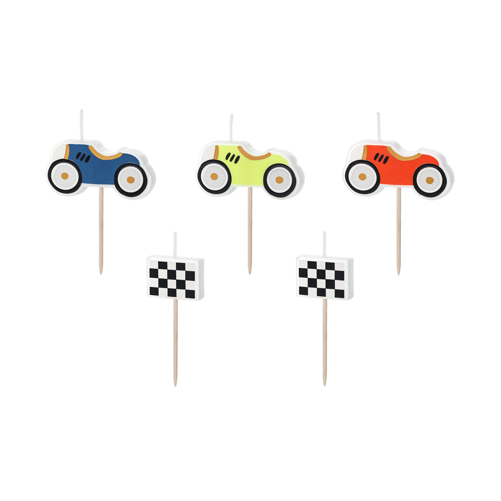 5 bougies "voiture de course"