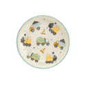 6 Assiettes Véhicules de chantier