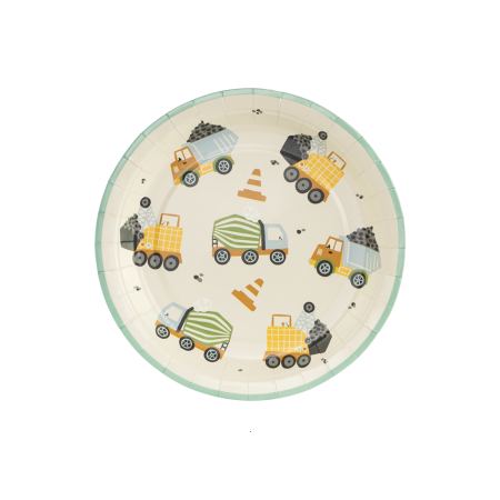 6 assiettes "engins de...