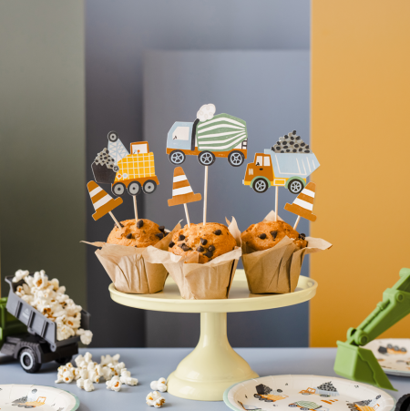 6 Décorations pour muffins...