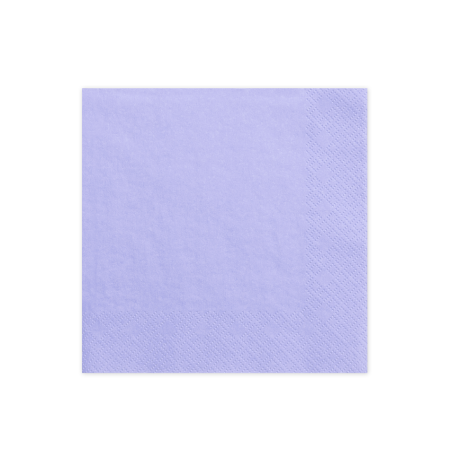 20 serviettes mauve