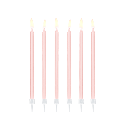 12 Bougies unies - rose...