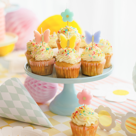 5 Bougies papillons