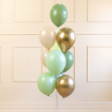 10 ballons "nuances de vert" -  28 cm