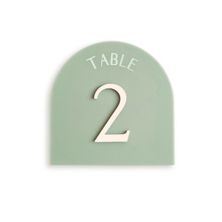 Numéro de table arche "Sauge"