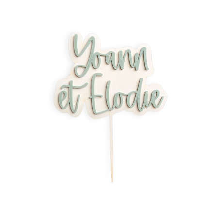 Cake topper personnalisable...