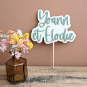 Cake topper personnalisable "Sauge"