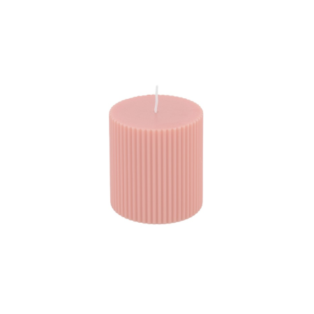 Bougie cylindrique rose...