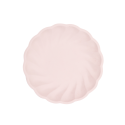 6 assiettes écologiques rose pastel - 23 cm