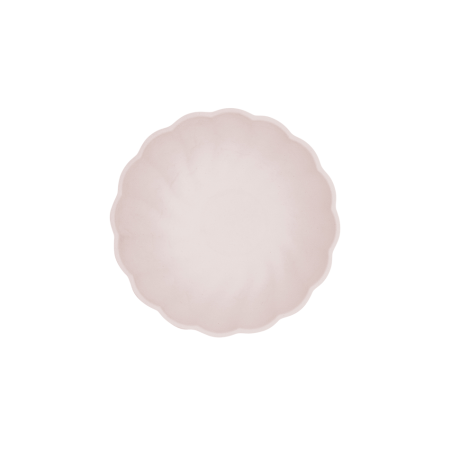 6 bols écologiques rose pastel