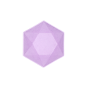 6 bols hexagonaux écologiques mauve