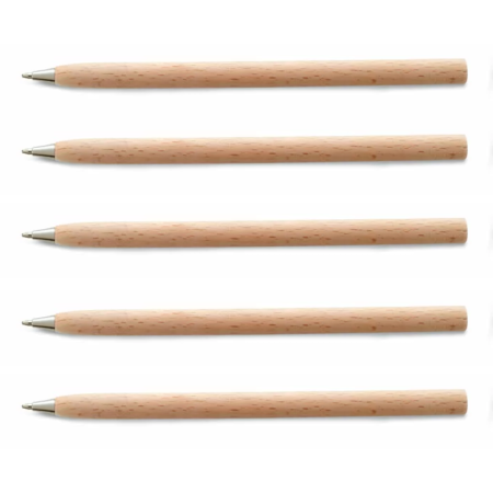 Lot de 5 stylos en bois