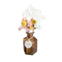 Vase et fleurs séchées personnalisable "Merci fleuri"