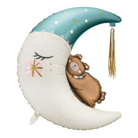 Ballon mylar "lune ourson...
