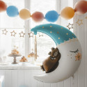 Ballon mylar Ours assis sur la lune