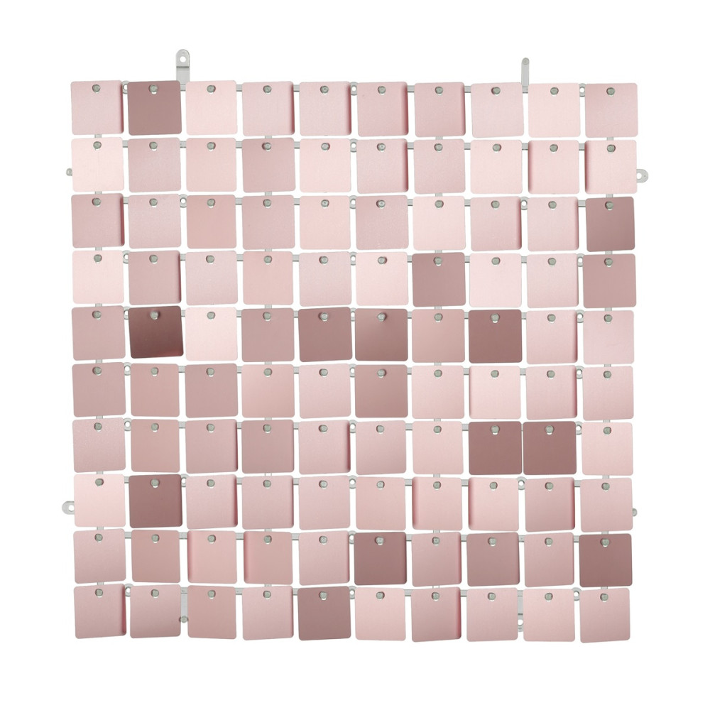 Panneau de fond à paillettes - or rose
