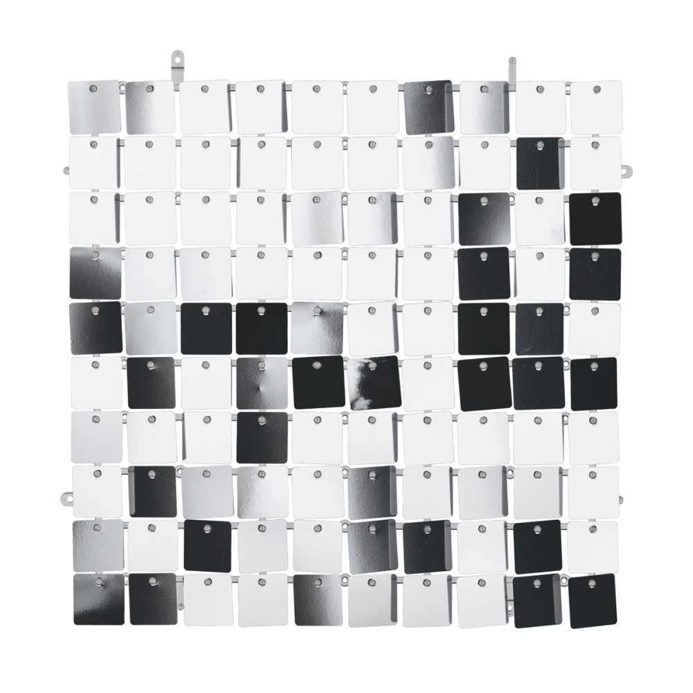 Panneau de fond à paillettes - argent