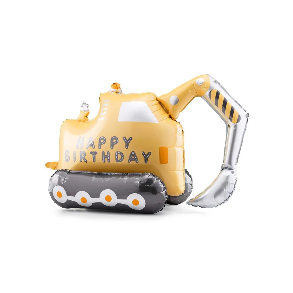 Ballon mylar pelleteuse "engins de chantier" - 76 cm