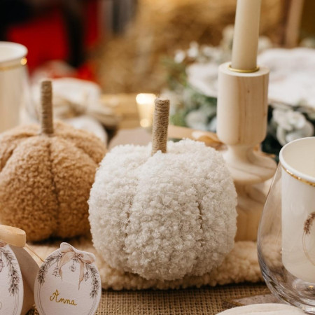 Citrouille bouclette beige...