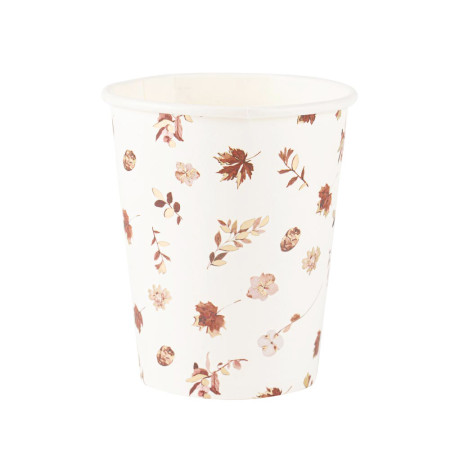 8 gobelets "feuillage...