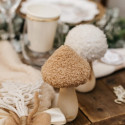 Champignon en bois "chapeau bouclette" - 13.5 cm