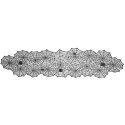 Chemin de table noir en dentelle "Halloween" - 1.80 m