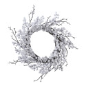 Couronne de Noël enneigée
