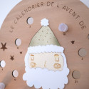 Calendrier de l'avent personnalisable en bois "petits messages" - 46 cm